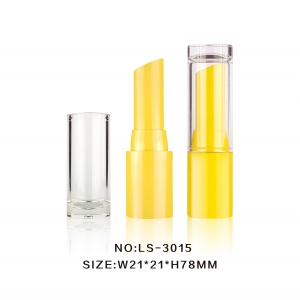 Round Clear Lid Lipstick Tube Packaging Plastic Lipstick Container Cosmetic Packaging