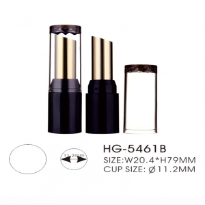 OEM magnetic luxury round aluminum lipstick tube gold cosmetic makeup packaging