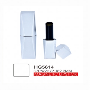 OEM magnetic luxury round aluminum lipstick tube gold cosmetic makeup packaging