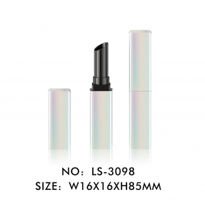Eco-Friendly Spray Painting Empty Slim Square Lipstick Tube Container Packaging