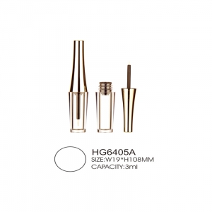 Hot Sale Makeup Empty Eyeliner Tube Cosmetic Matte Black Bamboo Eyeliner Tube Bottle Slim Eyeliner