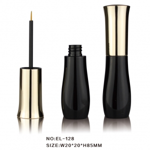Fashion Hot Selling Round Elegant Glossy Eyeliner Case For Cosmetic