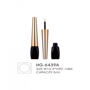 Cosmetic sausage shape empty liquid eyeliner packaging tube