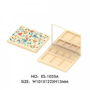 High Quality Cosmetic Packaging Container 7 Color Eyeshadow Box Empty Eyeshadow Case