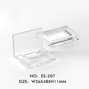 Hot Selling Acrylic/AS Transparent Single Color Small Simple Eyeshadow Case