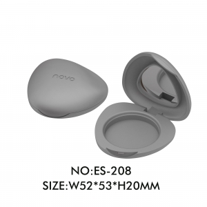 Wholesale Price Triangle Shaped Cute Shell Eyeshadow Packaging Case Makeup Container