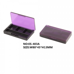 Best Selling Clear Top Empty 3 Colors Eyeshadow Palette Case Brow Powder Container with Slot