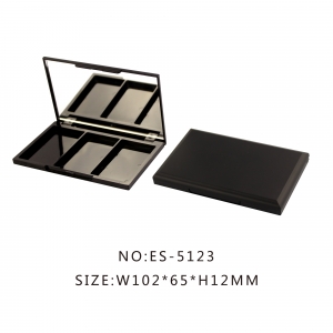 Hot Seller Rectangle Black Empty 3 Colors Plastic Highlighter Packaging Blush Case Container