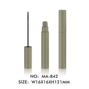 New Arrival Frosted Simple Round Mascara Tube Plastic Cosmetic Tubes for Mascara Packaging