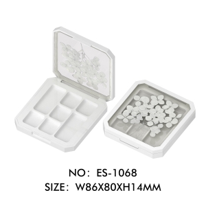 High Quality Stylish Real Flower Cover Eye Shadow Case Make Your Own Eyeshadow Palette Packaging