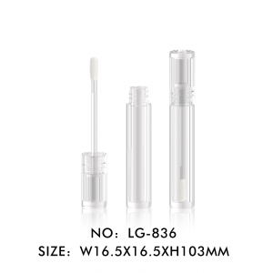 Pretty Price Empty Round Lipgloss Containers Clear AS Lip Gloss Tube Packaging