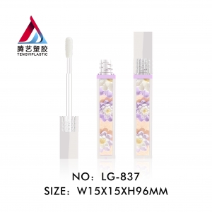 High Quaility Flower Pattern Lipgloss Containers Lip Gloss Tube Packaging