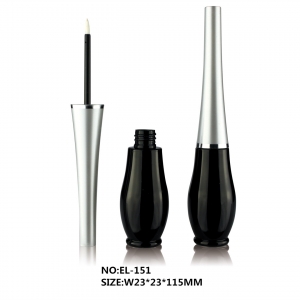 Different Colors Empty Liquid Eyeliner Case Vase Shape Plastic Eyeliner Tube Packaging