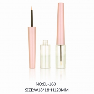 High Quality Plastic Material Transparent Eyeliner Bottle Makeup Tube