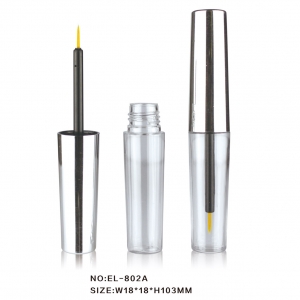 New Style Round Plastic Eyeliner Tube For Cosmetic Packaging