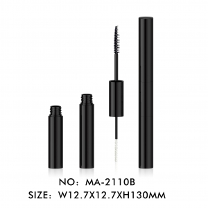 New Cyline Double Sided Mascara Container Empty Dual End Black Mascara Packaging Tube 