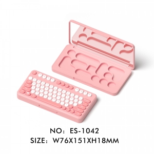 New Design Cute Keybord Shape Eye Shadow Palette Packaging Eyeshadow Case 