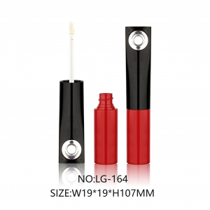 Wholesale Round Empty Lip Gloss Tube Makeup Container Lipgloss Packaging with Decorative Hole