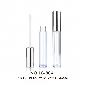 Hot Sale Custom Round Plastic Empty Clear 3ml Lipgloss Container Packaging