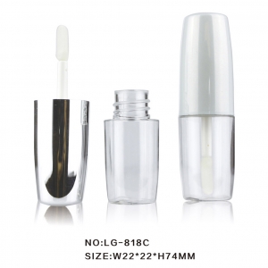 Popular Custom Color Transparent Clear Lip Gloss Container Cosmetic Packaging
