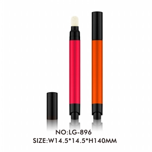 High Class Press Type Plastic Air Cushion Lip Gloss Pen Cosmetic Packaging Tube with Sponge