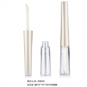 Best Seller Cone Shaped Empty Liquid Lip Gloss Tube Case For Custom Cosmetic Packaging