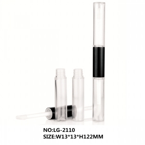Brand New 2 in 1 Round Lip Gloss Tubes Double Ended Lipgloss Containers Packaging