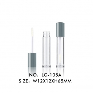 Wholesale Price Plastic Mini Lip Gloss Container Trial Size Round Lipgloss Makeup Case