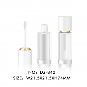 New Arrival Elegant Empty Round Clear Plastic Liquid Lip Gloss Tube Packaging