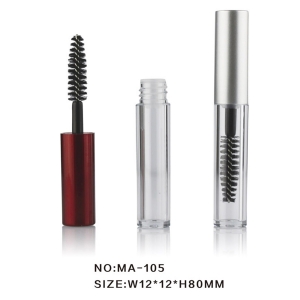 Round Mascara Tube Mini Plastic Mascara Container 