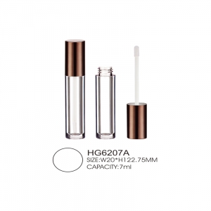 Wholesale cylinder lipgloss wand tube private label 5ml rose gold tube empty luxury lipgloss tube empty lipstick 10ml
