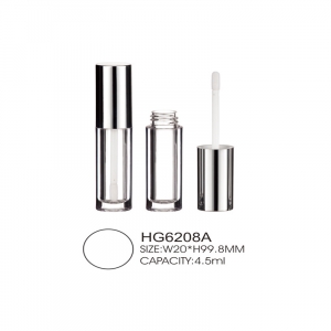 Plastic luxury empty clear lipgloss tube containers