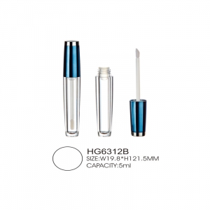 Wholesale cylinder lipgloss wand tube private label 5ml rose gold tube empty luxury lipgloss tube empty lipstick 10ml
