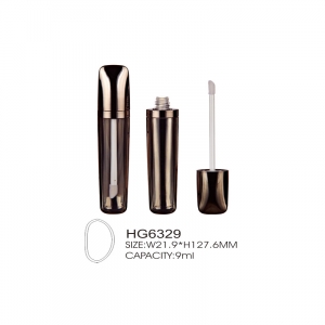 Plastic luxury empty clear lipgloss tube containers