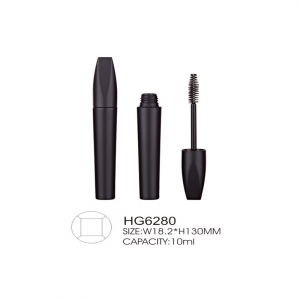 Unique Cosmetic Packaging Tube Bottle Empty PETG Mascara Tube with Silicone Brush