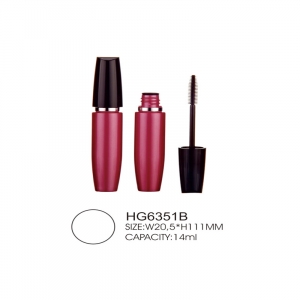 Unique Cosmetic Packaging Tube Bottle Empty PETG Mascara Tube with Silicone Brush