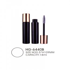 Crown shap Cosmetic Packaging Tube Bottle Empty Airtight Mascara Tube with fiber Brush