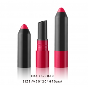 Fashion Design Crayon Shape Plastic Case Injection Lipstick Cosmetic Tube Bullet Shape Lipstick Container