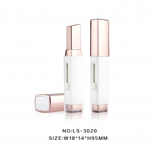 Wholesale Square Duo Air Cushion Push-pull Type Lipstick Tube 2 in 1 Eye Shadow Stick Cosmetic Packaging