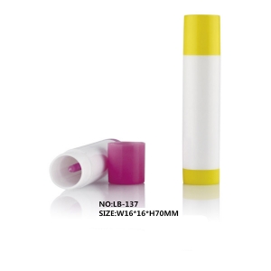 Wholesale Round Lip Balm Container Empty Plastic Lip Balm Tube