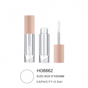 Plastic luxury empty clear lipgloss tube containers