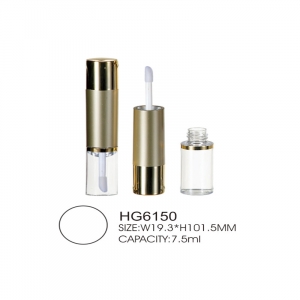 plastic cosmetic packaging cylinder round pure clear lipgloss tubes custom logo transparent empty clear lip gloss tubes wands