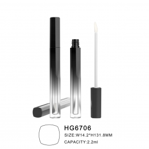 Plastic luxury empty clear lipgloss tube containers