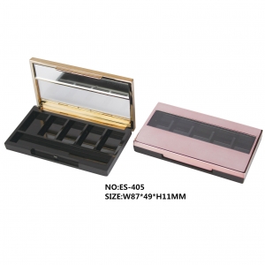 5 Colors Eye Shadow Pallet Waterproof Makeup Eyeshadow Case with Clear Window