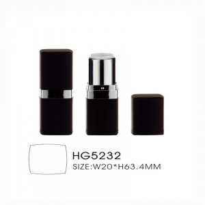 Rubber paint empty matte black lipstick for woman or man, round lip balm tube packing
