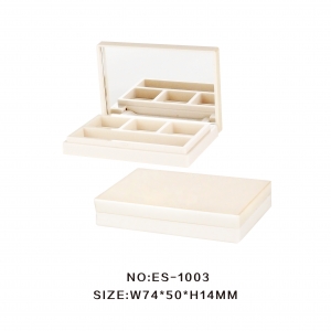 Hot Selling Square Pink Simple 3 Colors Custom Eye Shadow Case Eyebrow Powder Packaging Container