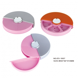 Classical Custom 3 Colors Round Empty Fancy Eyeshadow Case For Cosmetic
