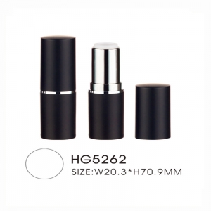 OEM magnetic luxury round aluminum lipstick tube gold cosmetic makeup packaging
