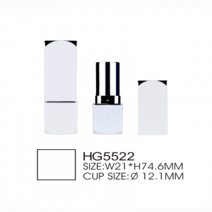 High Quality 5ml Cosmetic Plastic Lipstick Tube Lip Gloss Tube Double Layer Square Lipstick Packaging