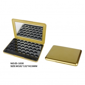 Golden Luxury 38 Colors Eye Shadow Case Packaging Eyeshadow Pallette Makeup Container